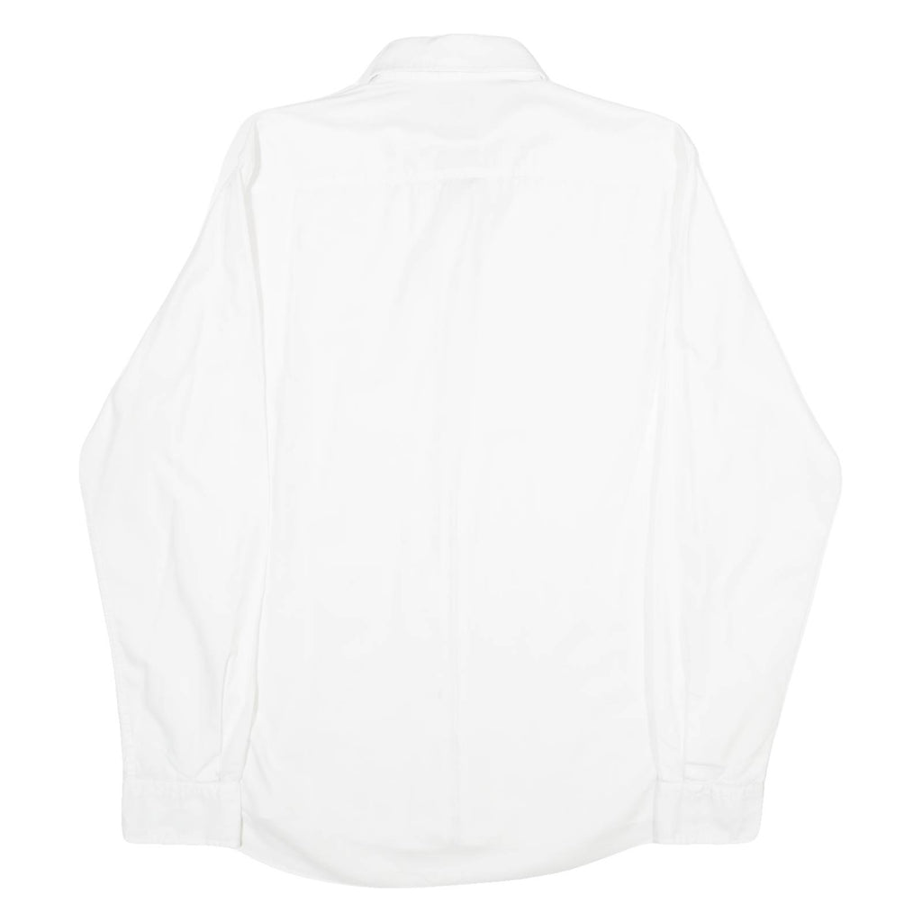 PIERRE CARDIN Stretch Fit Mens Plain Shirt White Long Sleeve S