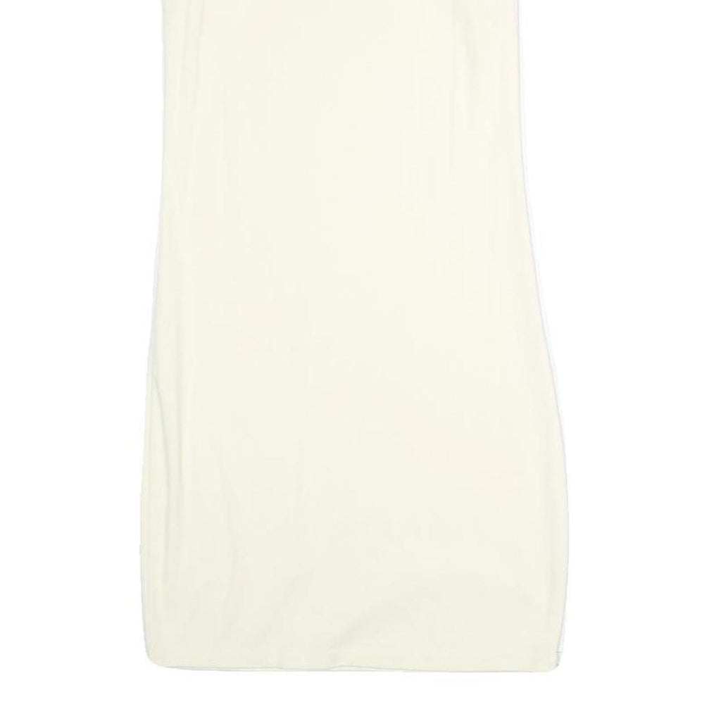 SANTA CRUZ Womens Cream Heart Logo Mini Dress Cotton Blend Strappy Sleeveless