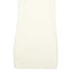 SANTA CRUZ Womens Cream Heart Logo Mini Dress Cotton Blend Strappy Sleeveless