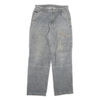 TB2 Mens Relaxed Grey Denim Jeans W32 L31 Casual Cotton Blend Zip Closure