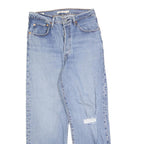 LEVI'S Womens Light Blue Regular Fit Straight Denim Jeans W30 L27 Button Closure