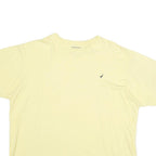 NAUTICA Mens Yellow Cotton T-Shirt XL Short Sleeve Crew Neck Classic Fit Casual