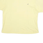 NAUTICA Mens Yellow Cotton T-Shirt XL Short Sleeve Crew Neck Classic Fit Casual