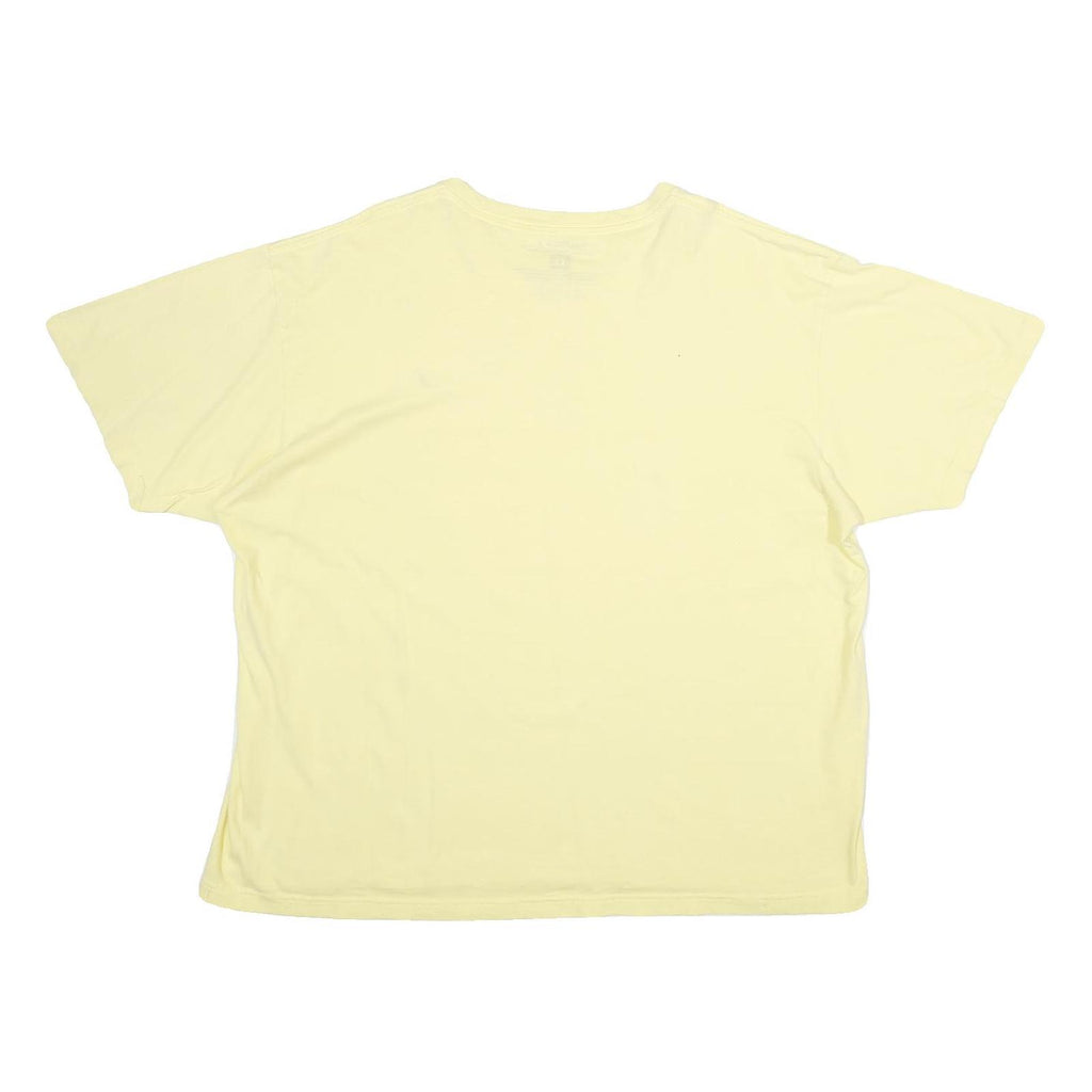 NAUTICA Mens Yellow Cotton T-Shirt XL Short Sleeve Crew Neck Classic Fit Casual