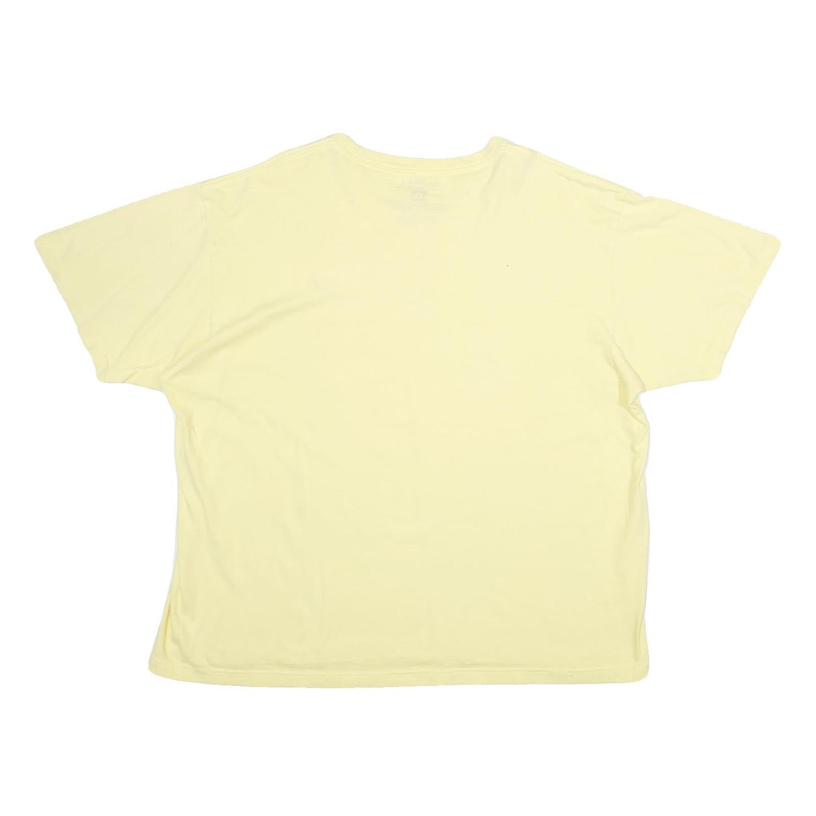 NAUTICA Mens Yellow Cotton T-Shirt XL Short Sleeve Crew Neck Classic Fit Casual