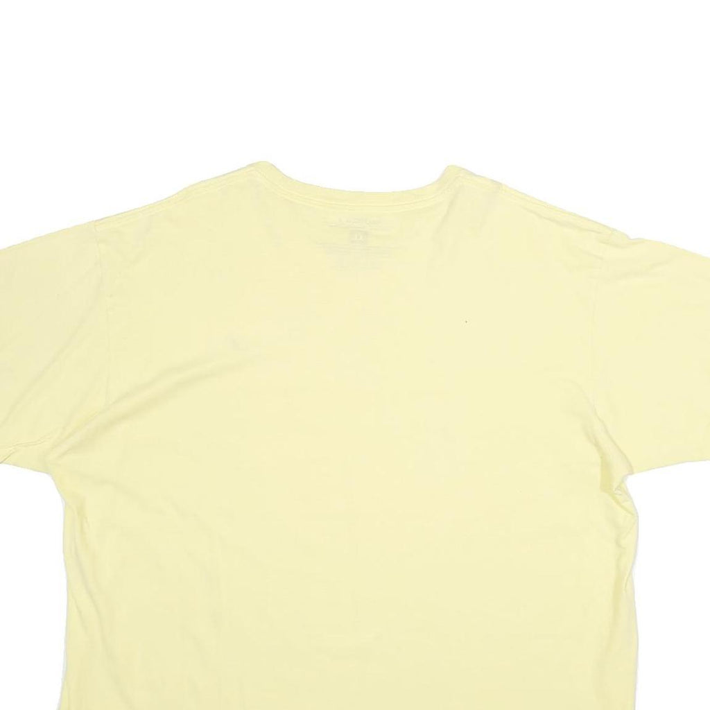 NAUTICA Mens Yellow Cotton T-Shirt XL Short Sleeve Crew Neck Classic Fit Casual