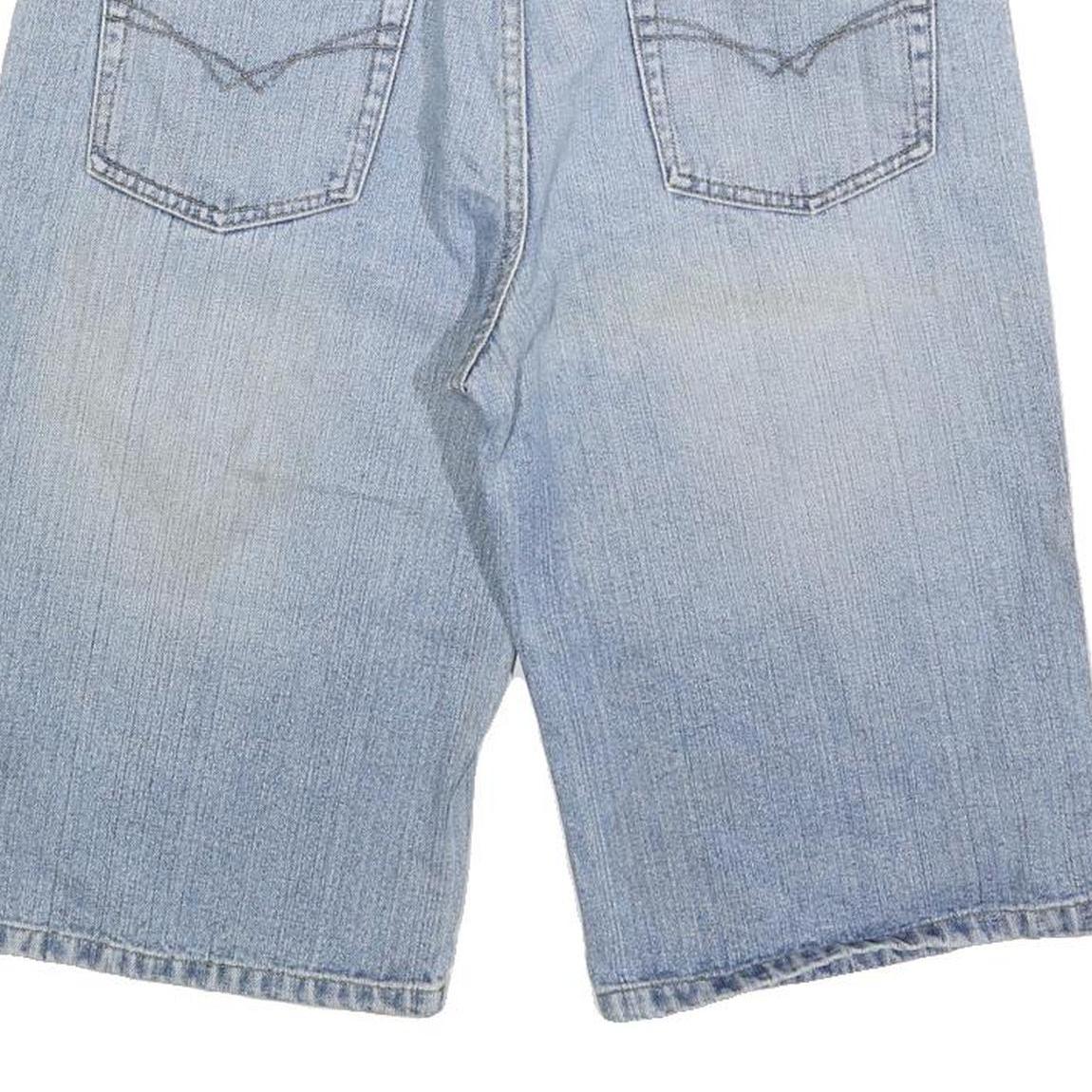 IKO Mens Denim Blue Casual Shorts M W32 Cotton Blend Classic Fashion