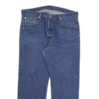 LEVI'S 501 Mens Jeans Blue Regular Straight Denim Medium W37 L28 Classic Button