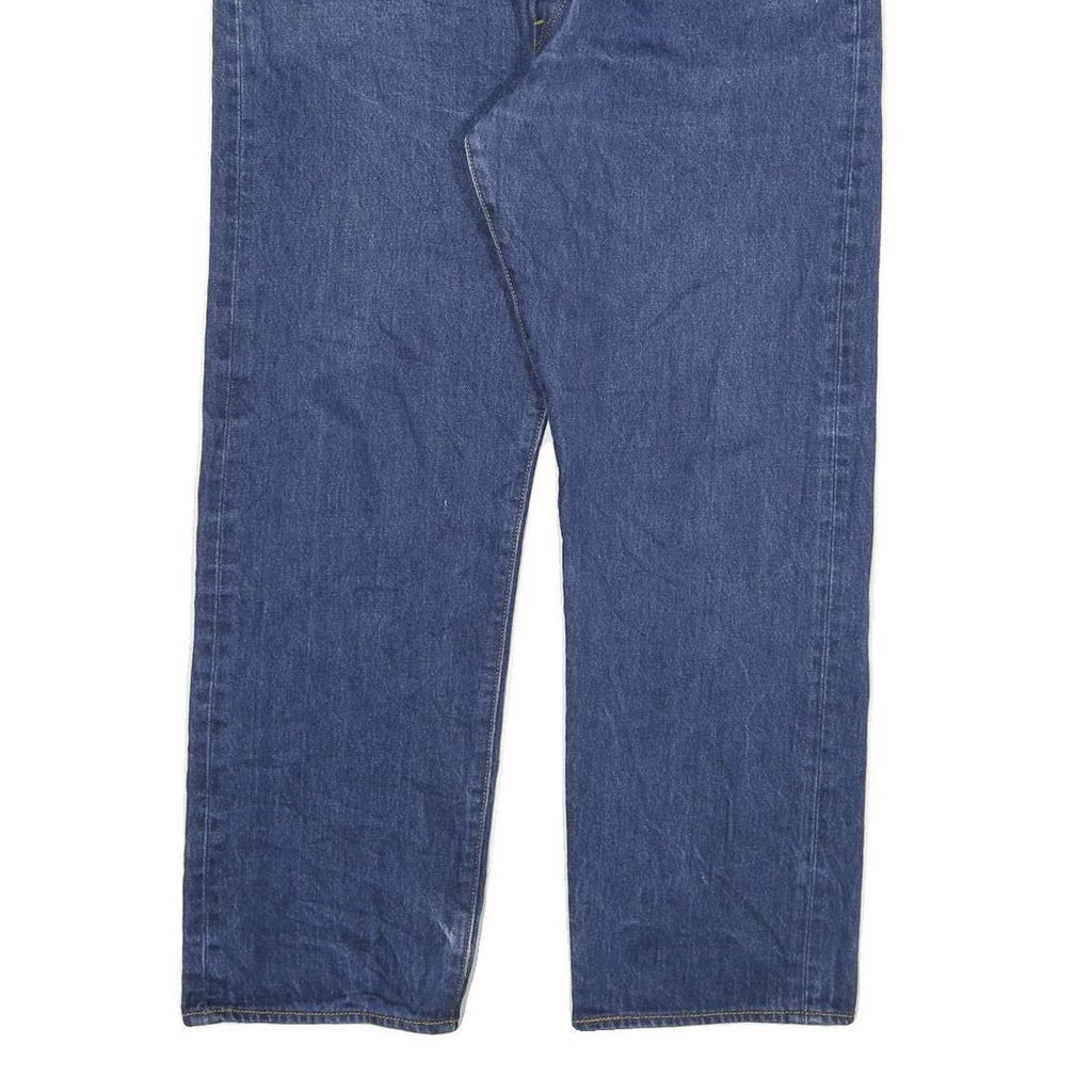 LEVI'S 501 Mens Jeans Blue Regular Straight Denim Medium W37 L28 Classic Button