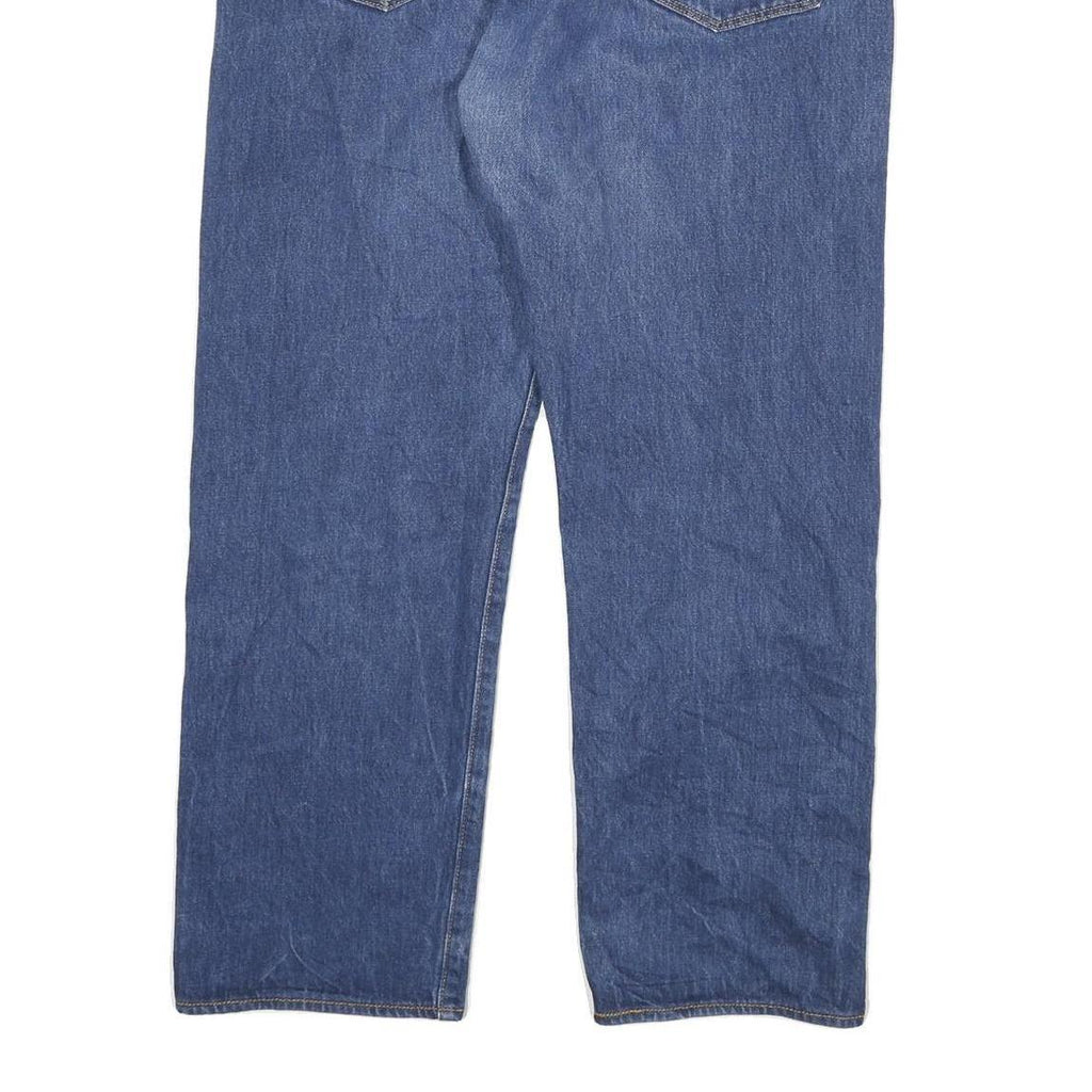 LEVI'S 501 Mens Jeans Blue Regular Straight Denim Medium W37 L28 Classic Button