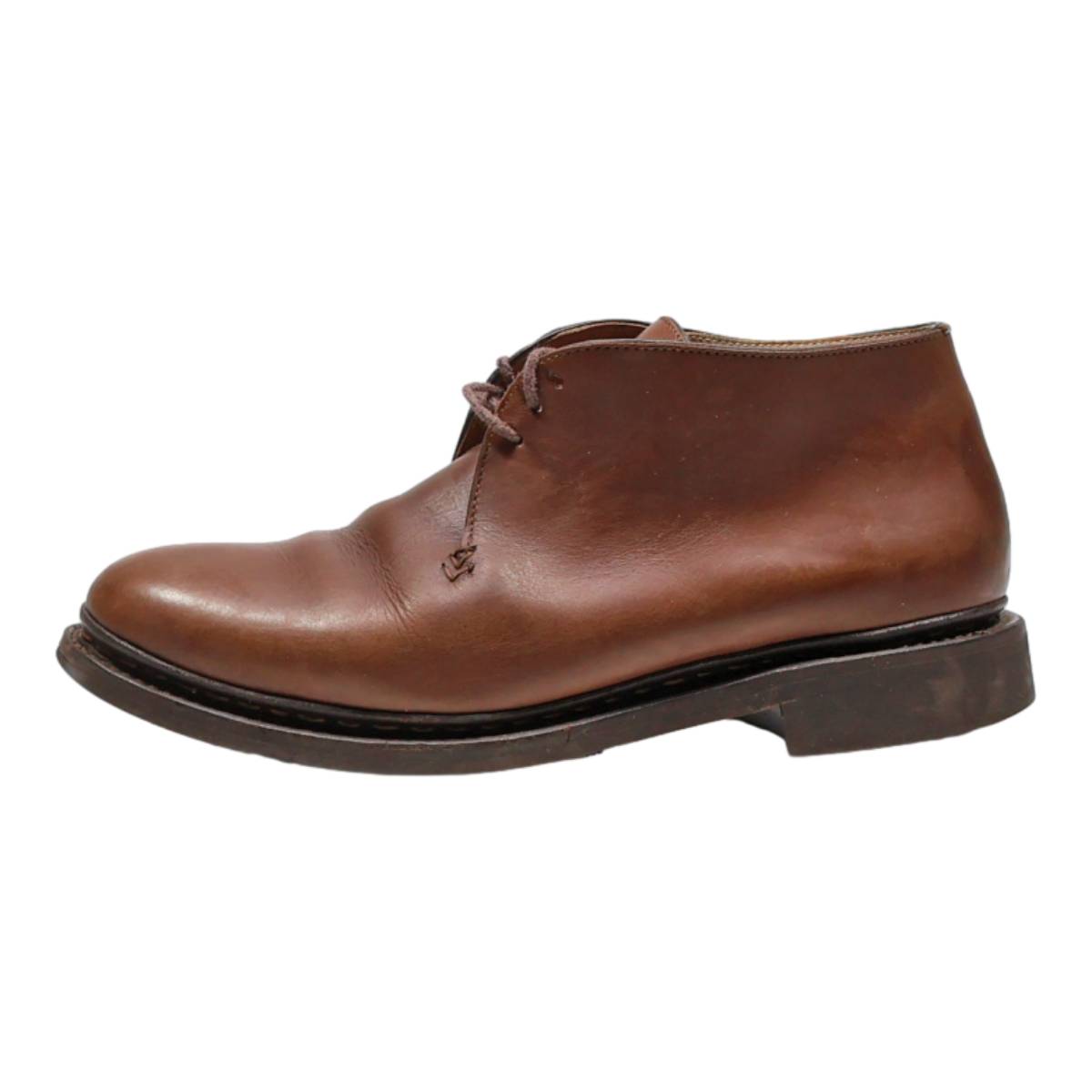 BOWEN Lace-Up Boots Brown Leather Mens UK 6.5