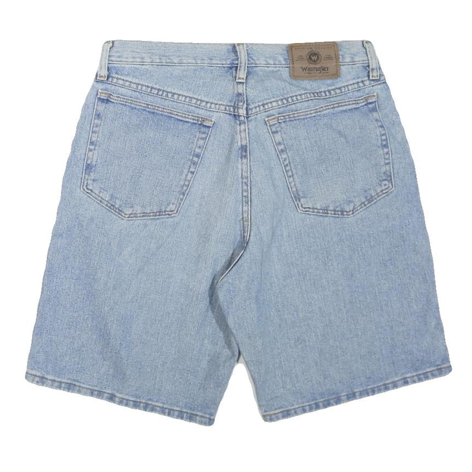 WRANGLER Womens Shorts Blue Casual Denim M W32 Straight Leg Summer