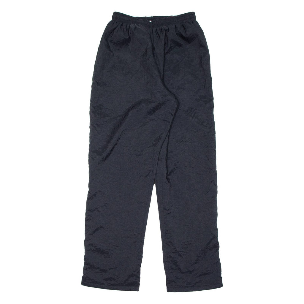 Womens Track Pants Black Wide-Leg S W25 L30
