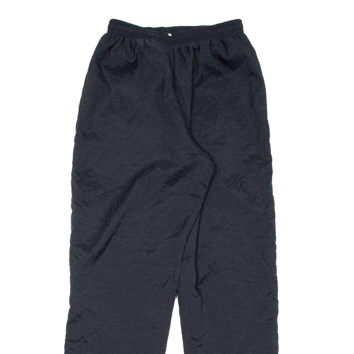 Womens Track Pants Black Wide-Leg S W25 L30
