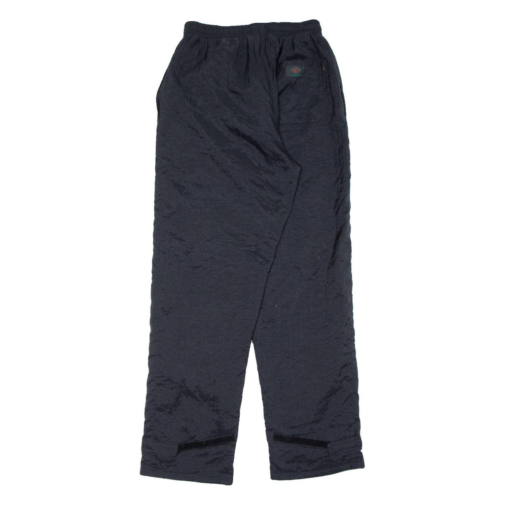 Womens Track Pants Black Wide-Leg S W25 L30