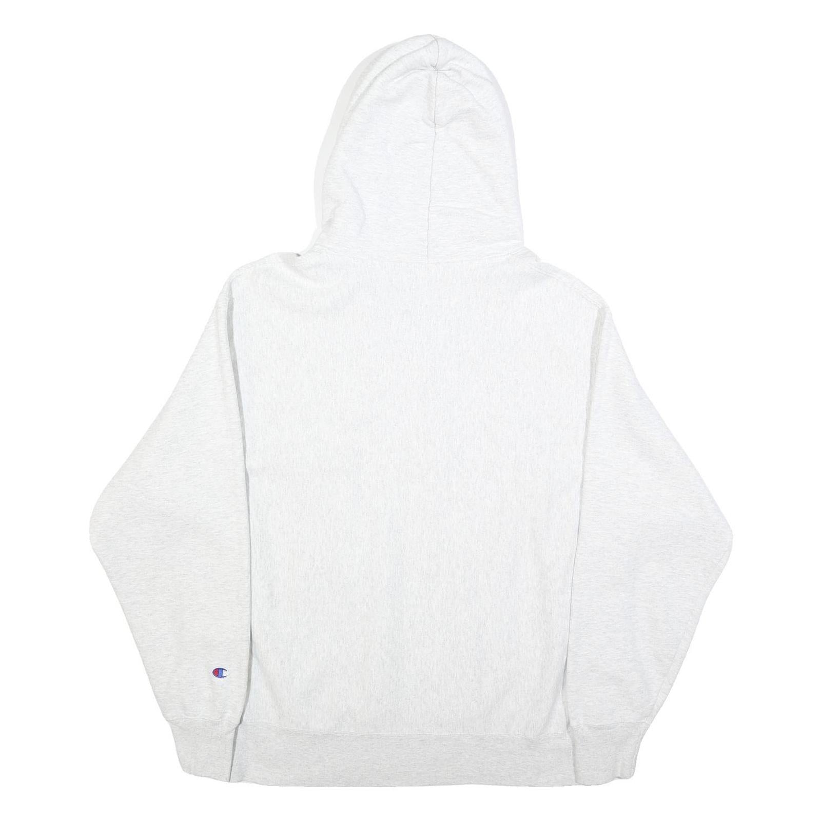 CHAMPION REVERSE WEAVE Mens Grey Elon University Hoodie XL Cotton Blend