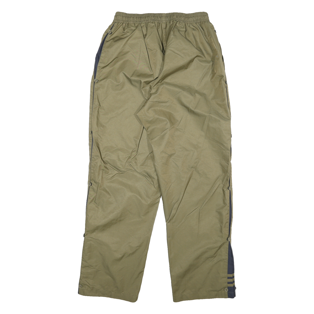 ADIDAS Mens Joggers Khaki & Navy Regular Tapered L W28 L30 Sportswear Track