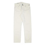 G-STAR Mens Jeans White Regular Straight Denim W32 L31 Button Cotton Blend