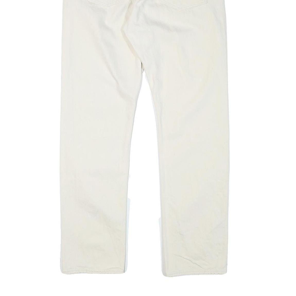 G-STAR Mens Jeans White Regular Straight Denim W32 L31 Button Cotton Blend