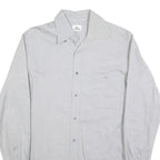 LACOSTE Mens White Cotton Blend Long Sleeve Shirt M Classic Casual Button Up