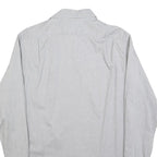 LACOSTE Mens White Cotton Blend Long Sleeve Shirt M Classic Casual Button Up