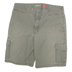 DICKIES Mens Shorts Green Casual Cargo Cotton Blend 2XL W36 Workwear Button