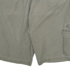 DICKIES Mens Shorts Green Casual Cargo Cotton Blend 2XL W36 Workwear Button