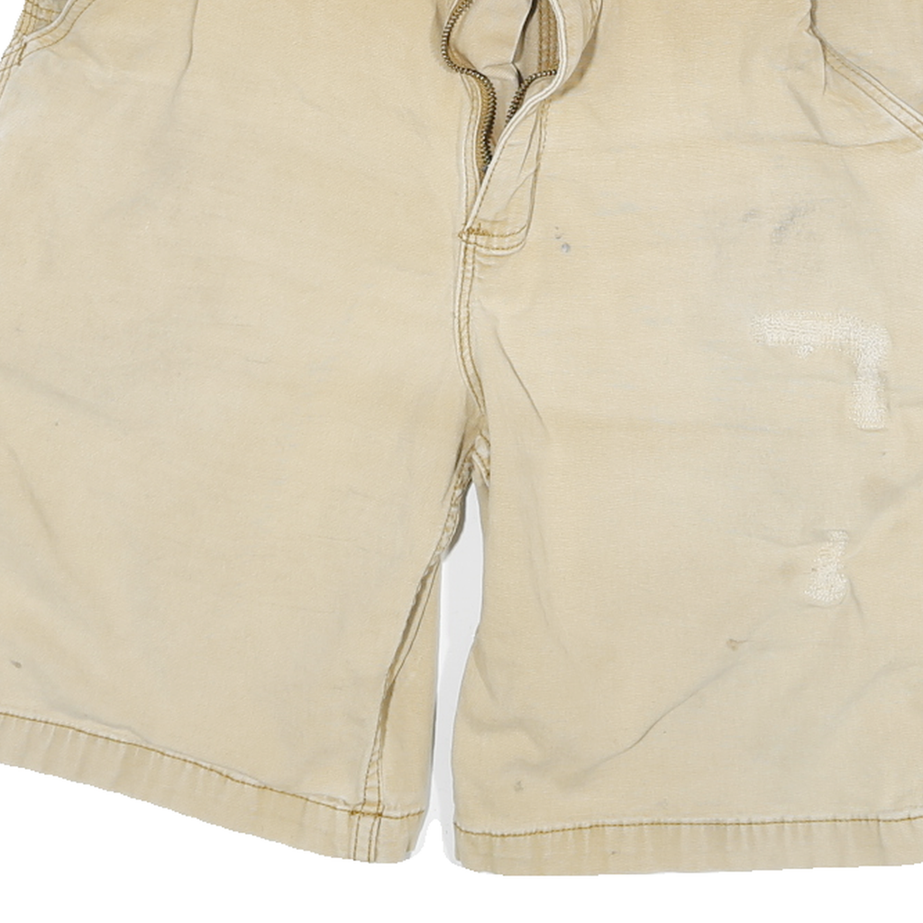 CARHARTT Mens Shorts Beige Casual Relaxed Fit XL W34 Durable Cotton Blend