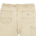 CARHARTT Mens Shorts Beige Casual Relaxed Fit XL W34 Durable Cotton Blend