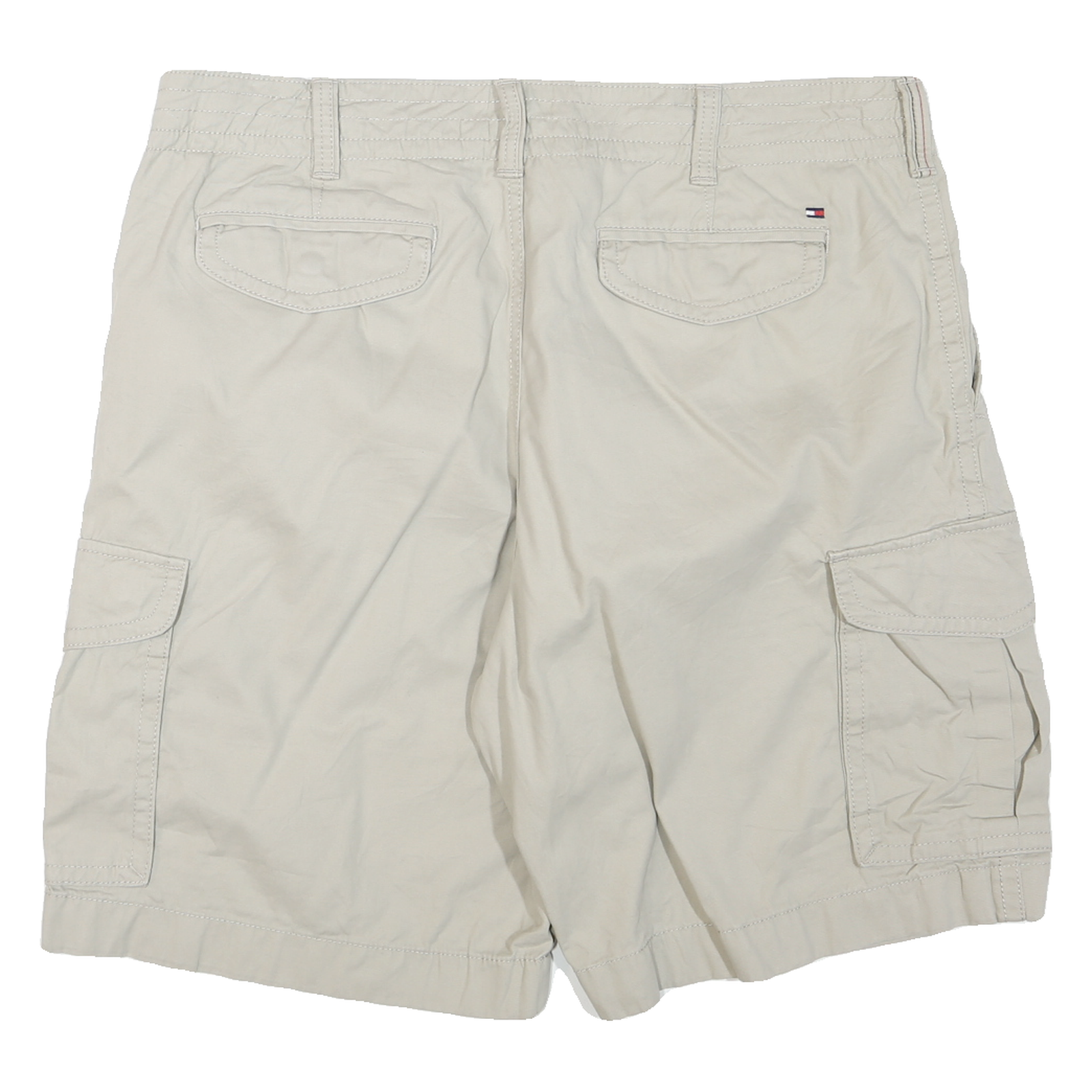 TOMMY HILFIGER Mens Shorts Beige Cargo 2XL W38 Cotton Blend Comfortable Casual