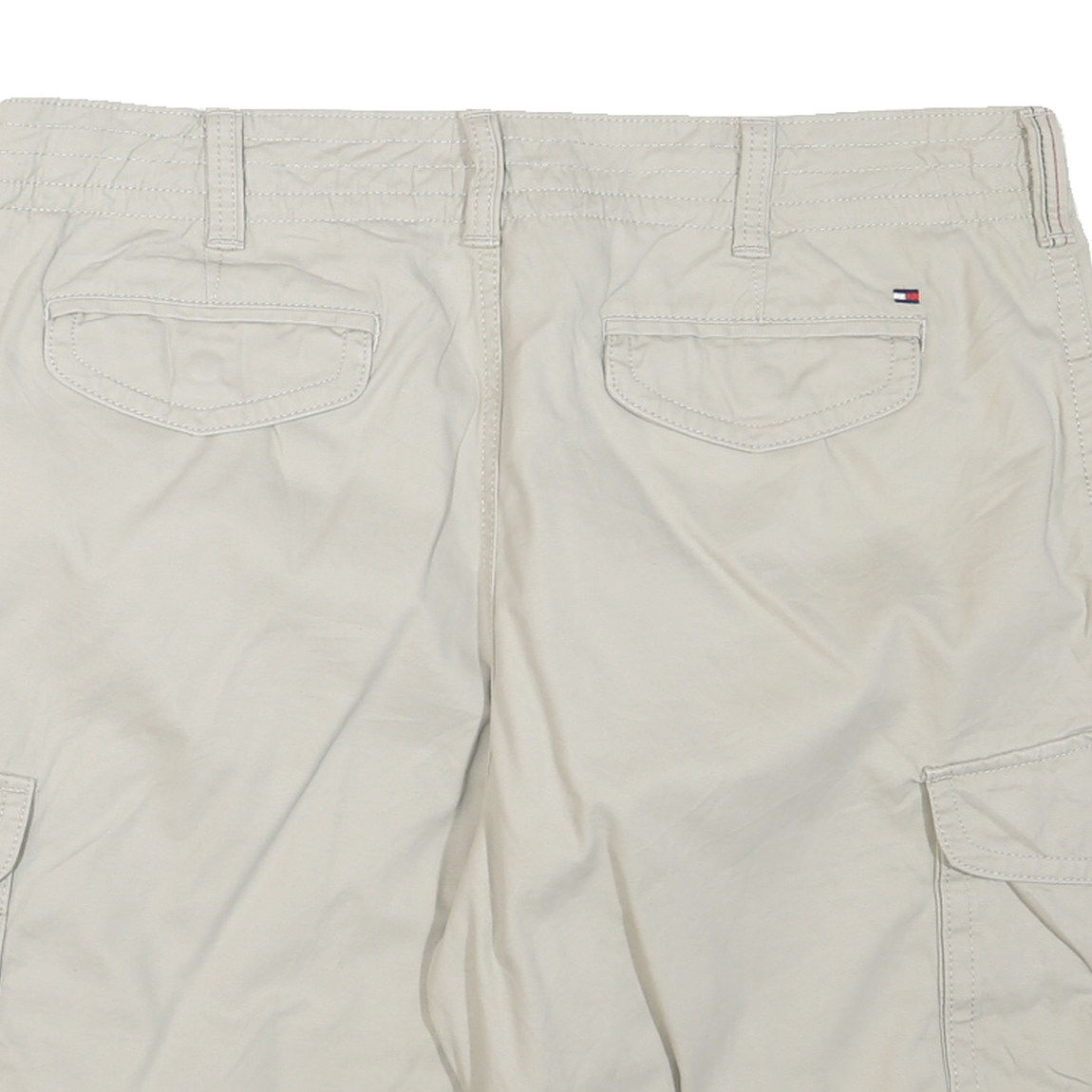 TOMMY HILFIGER Mens Shorts Beige Cargo 2XL W38 Cotton Blend Comfortable Casual