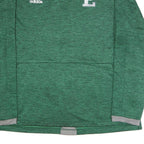 ADIDAS Mens Green Grey Baseball Jersey Long Sleeve Top L Polyester Blend Plain
