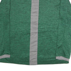 ADIDAS Mens Green Grey Baseball Jersey Long Sleeve Top L Polyester Blend Plain