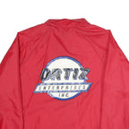 WEARGUARD Mens Red Coach Jacket L Nylon Plain Button Closure Lightweight