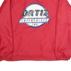 WEARGUARD Mens Red Coach Jacket L Nylon Plain Button Closure Lightweight