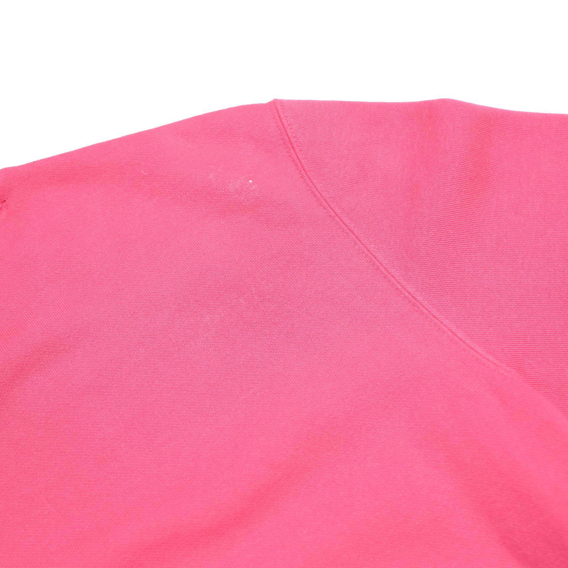 CHAMPION Womens Pink Crew Neck S Logo Sweatshirt Cotton Blend Pullover