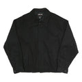 KIRKLAND SIGNATURE Mens Black Classic Jacket 2XL Polyester Blend Zip Plain