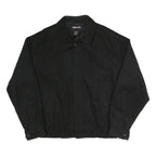 KIRKLAND SIGNATURE Mens Black Classic Jacket 2XL Polyester Blend Zip Plain