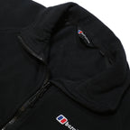 BERGHAUS Womens Black Outdoor Jacket M Polyester Zip Plain Fleece Lightweight