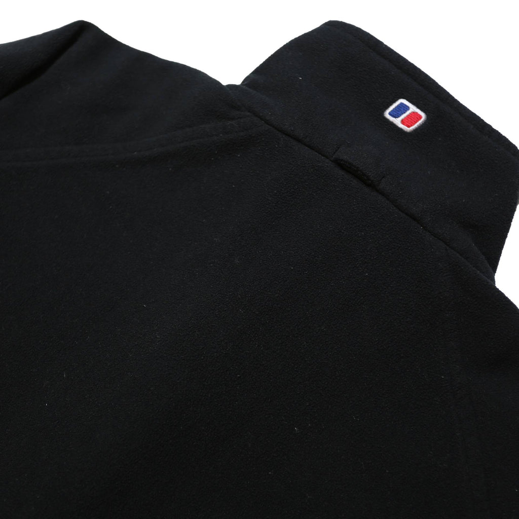 BERGHAUS Womens Black Outdoor Jacket M Polyester Zip Plain Fleece Lightweight