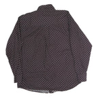 WRANGLER Mens Maroon Patterned Shirt L Button Down Casual Long Sleeve Cotton