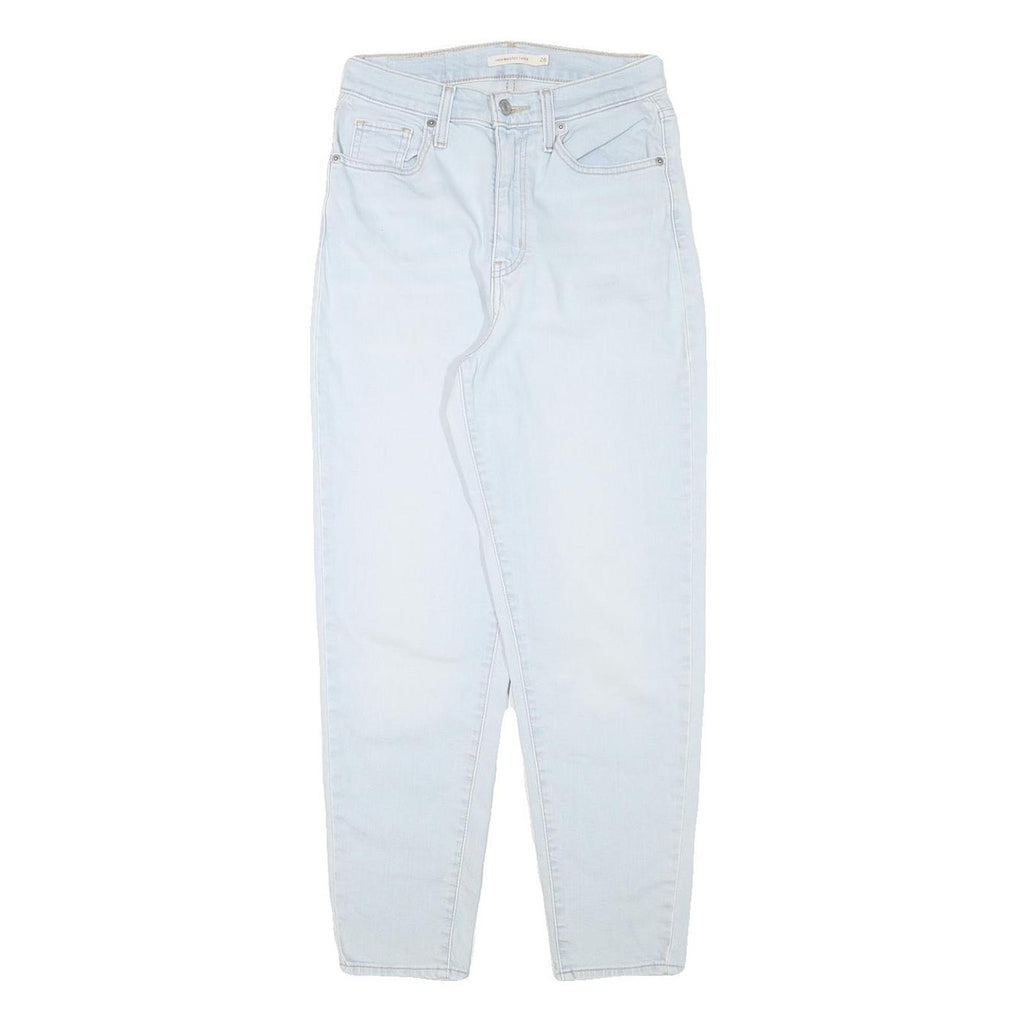 LEVI'S Womens Relaxed Jeans Blue Denim Light W26 L27 Classic Cotton Blend Zip