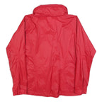 COLUMBIA Womens Red Jacket L Nylon Plain Zip Outdoor Sportswear