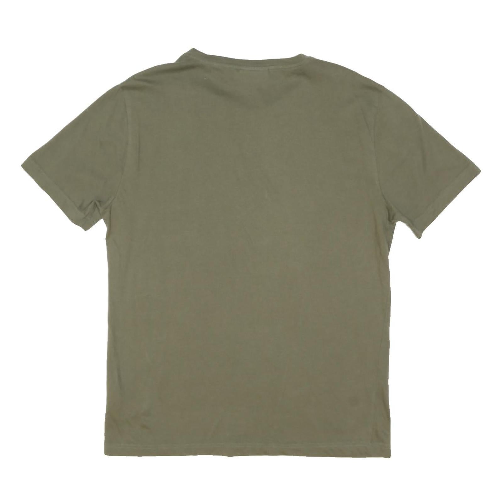 CALVIN KLEIN Mens Green M Short Sleeve Crew Neck Logo Print T-Shirt