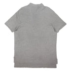 POLO RALPH LAUREN Mens Grey Short Sleeve Polo Shirt XL Cotton Blend Plain Button