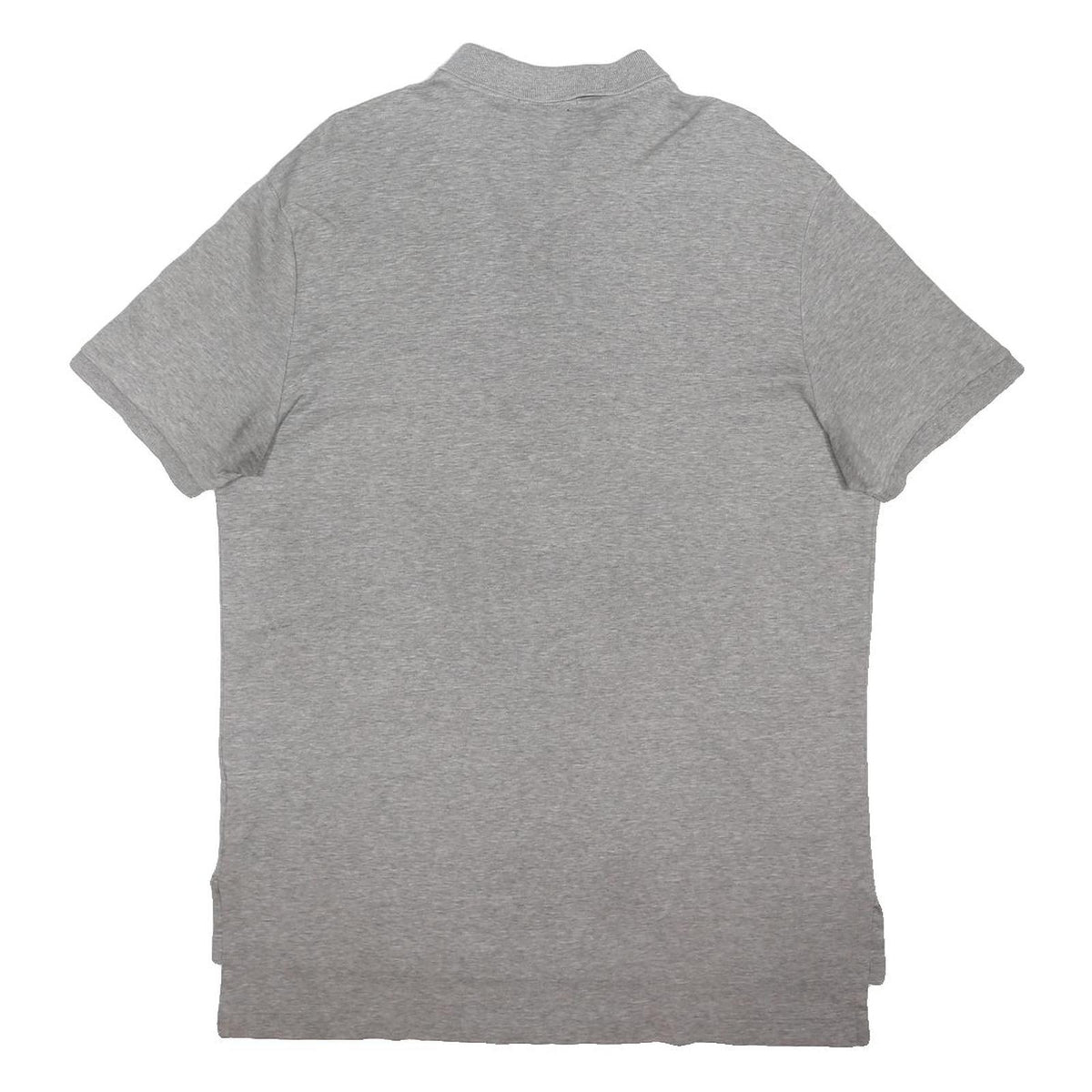 POLO RALPH LAUREN Mens Grey Short Sleeve Polo Shirt XL Cotton Blend Plain Button