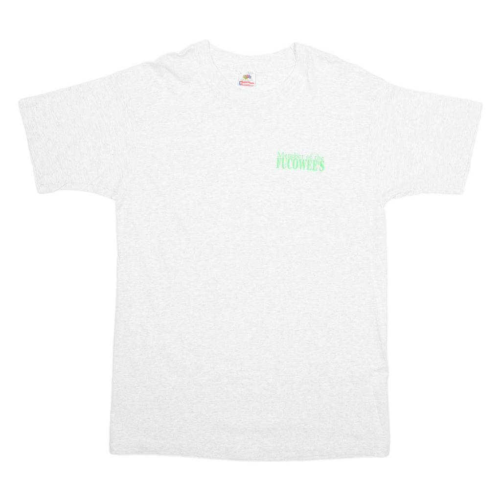 Fucowees Mens T-Shirt Grey L