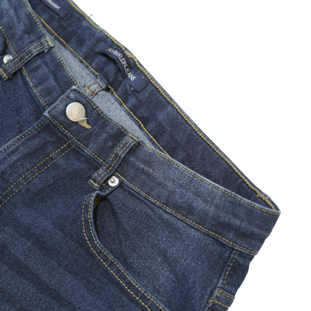CALVIN KLEIN JEANS Womens Regular Blue Denim Medium Fit W34 L28 Fashion Casual