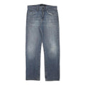 CALVIN KLEIN JEANS Mens Regular Fit Blue Denim W31 L30 Classic Cotton Blend Zip