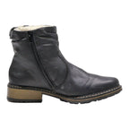 COMFORTO Chelsea Boots Black Leather Womens UK 3